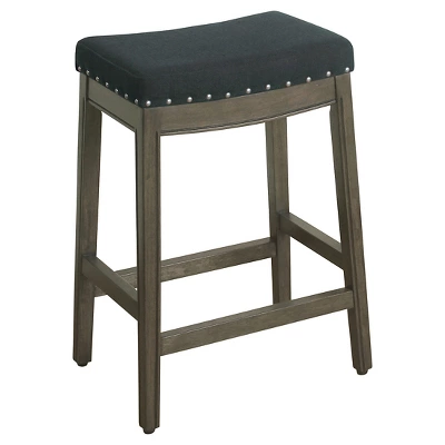 26" Blake Backless Counter Height Barstool With Nailheads - HomePop - Image 4