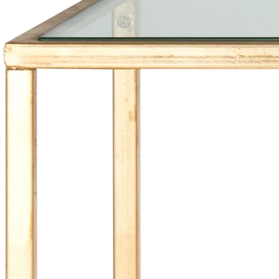 Inga Console Table - Gold/Glass - Safavieh - Image 3