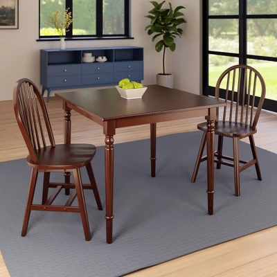 3pc Mornay Dining Table Set Walnut - Winsome - Image 11