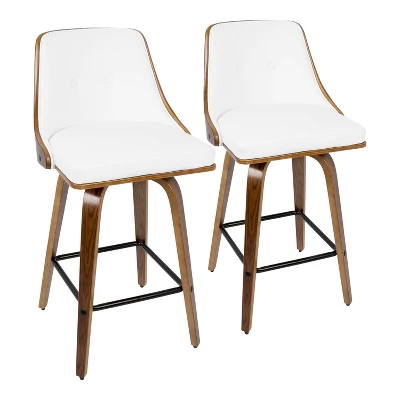 Set Of 2 Gianna Upholstered Counter Height Barstools - Lumisource - Image 15