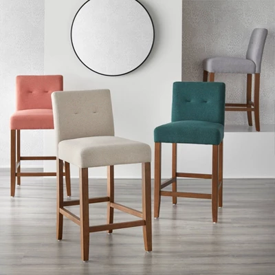 24" Set Of 2 Crawford Counter Height Barstools - Buylateral - Image 2