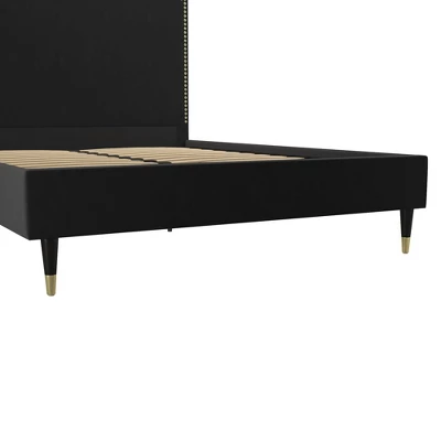 Audrey Velvet Upholstered Bed - Cosmoliving - Image 7