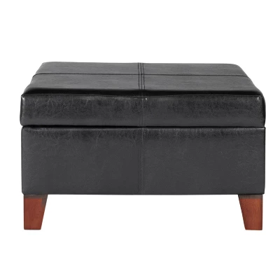 Luxury Large Square Storage Ottoman - HomePop - Image 14