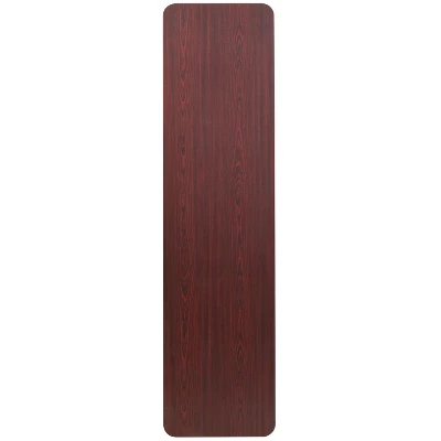 Flash Furniture 6-Foot High Pressure Mahogany Laminate Folding Training Table