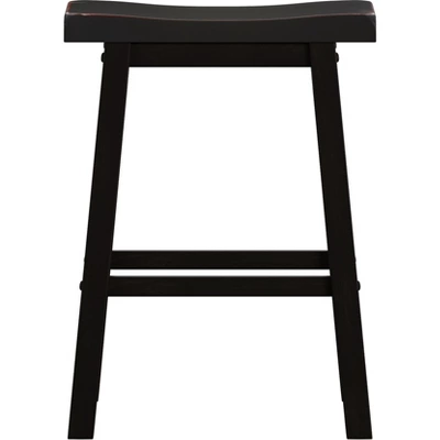 Set Of 2 29" Watkins Saddle Seat Backless Counter Height Barstools - Inspire Q - Image 5