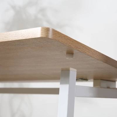 HOMCOM Writing Desk, 31.5" Folding Table For Small Space, Computer Desk With Metal Frame, Space-Saving Workstation For Home Office - Image 5