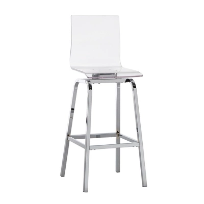 Alta Modern 29" Barstools (Set Of Two) Chrome - Inspire Q - Image 3