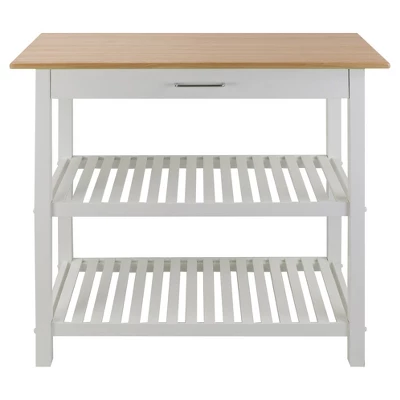 Kitchen Island With Two Shelves - Flora Home - Image 12