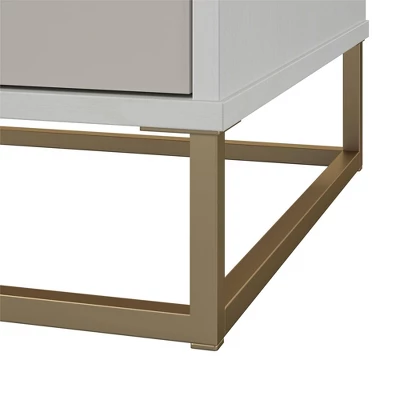 Kelly Accent Cabinet White/Taupe - Paris Hilton X The Novogratz - Image 7