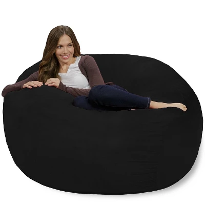 4' Bean Bag Chair With Memory Foam Filling And Washable Cover - Relax Sacks - Image 3