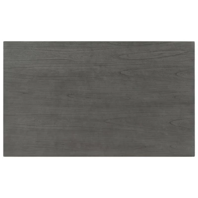 7-Piece Wooden Dining Table Set With 1 Dining Table And 6 Upholstered Chairs With Shaped Legs, Gray+White - ModernLuxe - Image 7