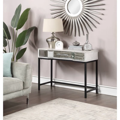 Gabby Chic 1 Drawer Console Table White - Treasure Trove Accents - Image 3