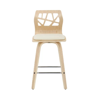 Set Of 2 Folia Upholstered Counter Height Barstools - Lumisource - Image 5