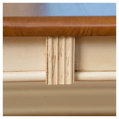 Clearwater Drop Leaf Dining Table Dark Oak/White - Christopher Knight Home - Image 2