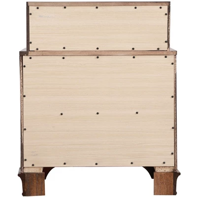 Passion Furniture LaVita 3-Drawer Oak Nightstand (29 In. H X 17 In. W X 24 In. D) - Image 3