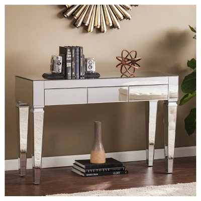 Darla Contemporary Mirrored Console Table - Aiden Lane