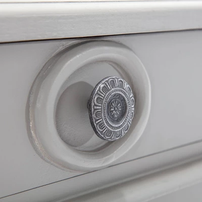 Irving Side Table With 2 Drawers Gray - Finch - Image 3