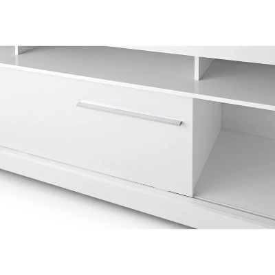 Modern TV Stand For TVs Up To 71" White - The Urban Port - Image 2