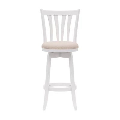 30" Savana Wood Bar Height Swivel Stool White - Hillsdale Furniture - Image 3
