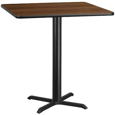 Flash Furniture 42'' Square Laminate Table Top With 33'' X 33'' Bar Height Table Base - Image 5