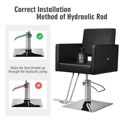 Costway Salon Chair For Hair Stylist Adjustable Swivel Hydraulic Barber Styling Chair - Image 8