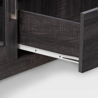 Hollywood Cabinet With Drawers TV Stand For TVs Up To 80" Dark Gray - CorLiving - Image 6