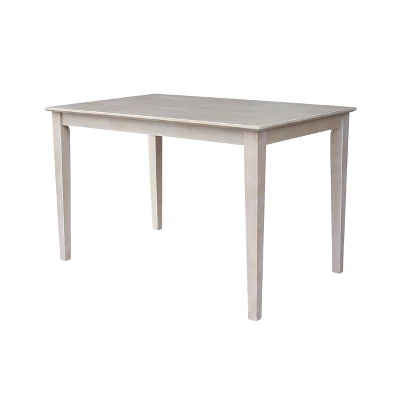 Solid Wood 30"X 48" Dining Table Weathered Gray - International Concepts - Image 6
