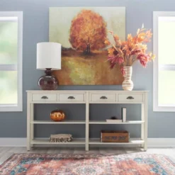 Lauren Console Cream Crackle - Powell Company