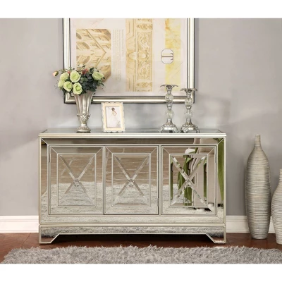 Rising Star 3 Door Credenza Prospect Metallic Gold - Treasure Trove Accents - Image 4