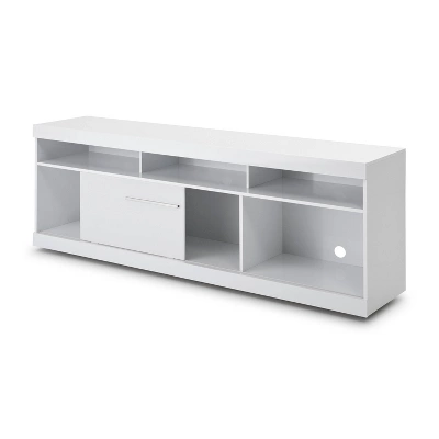 Modern TV Stand For TVs Up To 71" White - The Urban Port - Image 3