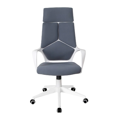 Modern Studio Office Chair Gray/White - Techni Mobili - Image 2