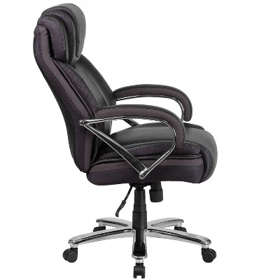 Flash Furniture HERCULES Series Big & Tall 500 Lb. Rated LeatherSoft Executive Swivel Ergonomic Office Chair With Extra Wide Seat - Image 7