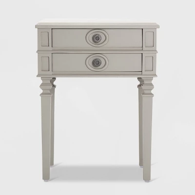 Irving Side Table With 2 Drawers Gray - Finch - Image 5