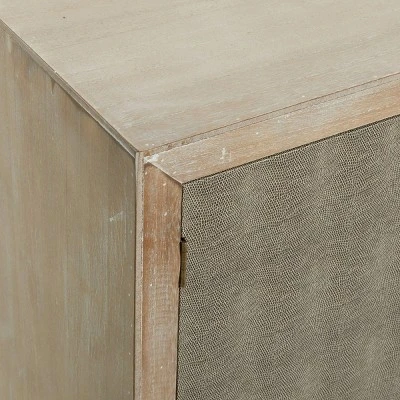 Contemporary Metal Cabinet Brown - Olivia & May - Image 4