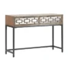Hayworth Mirrored Console Table Gray - Finch