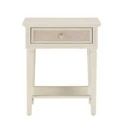 Leavitt Linen Drawer Face Nightstand Beige - Inspire Q
