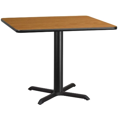Emma And Oliver 42" Square Laminate Table Top With 33"x33" Table Height Base - Image 3