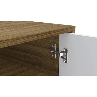 Ohio TV Stand For TVs Up To 70" Walnut/White - Polifurniture - Image 2