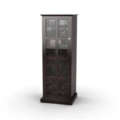 Windowpane Wine Cabinet Espresso - Atlantic