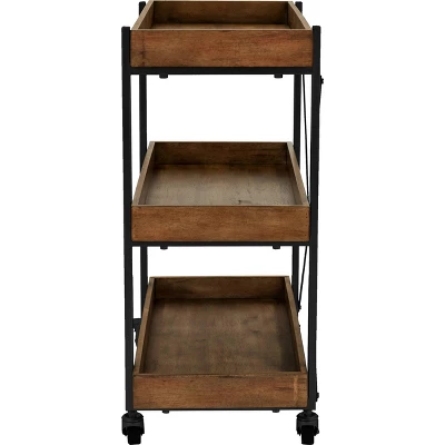 Riley 3-Tier Bar Cart - Adore Décor - Image 2