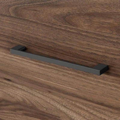 Olvyn 2 Drawer Nightstand Natural Walnut/Charcoal - South Shore - Image 3