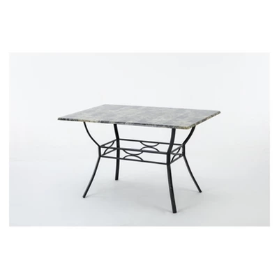 Bastian Dining Table Gray & Marble - Boraam - Image 3