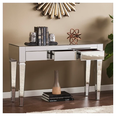 Darla Contemporary Mirrored Console Table - Aiden Lane - Image 3