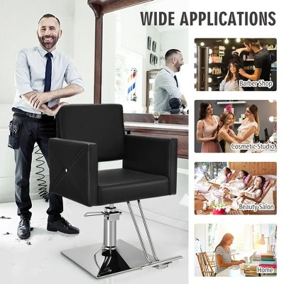 Costway Salon Chair For Hair Stylist Adjustable Swivel Hydraulic Barber Styling Chair - Image 3