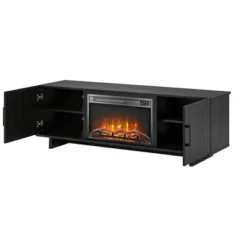 60" Rockwood Tv Stand With Fireplace - Room & Joy