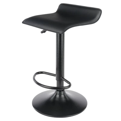 Set Of 2 Obsidian Adjustable Swivel Air Lift Stool Black - Winsome - Image 3