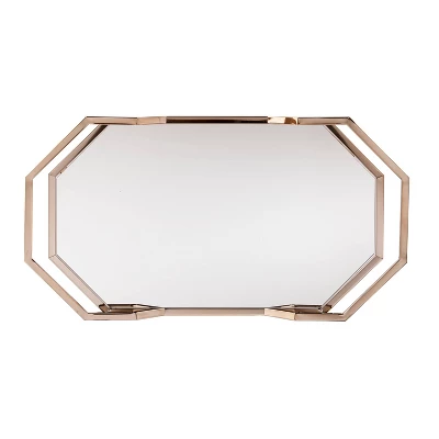 Arya Art Deco Bar Cart Gold - Aiden Lane - Image 2