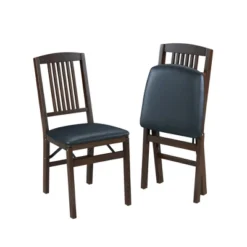 Set Of 2 Simple Mission Folding Chair - Stakmore