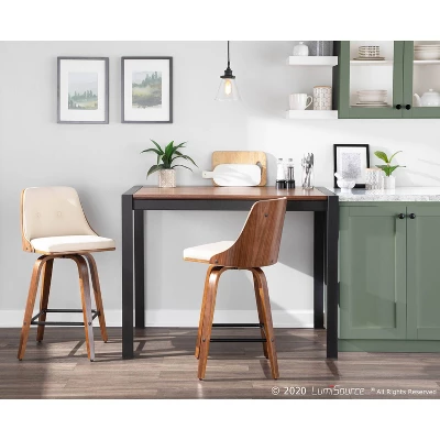 Set Of 2 Gianna Upholstered Counter Height Barstools - Lumisource - Image 8