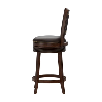 Lockefield Wood Swivel Counter Height Barstool - Hillsdale Furniture - Image 6